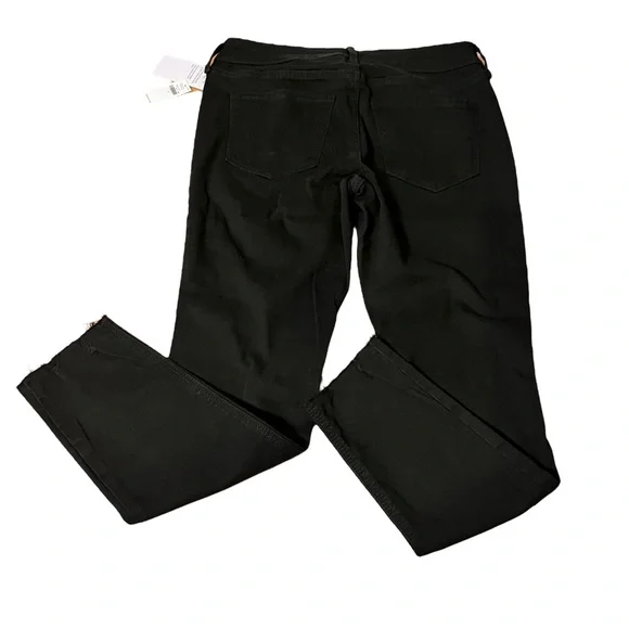 Old Navy Sz 8 Mid Rise Distressed Rockstar Super Skinny Jeans Black Ankle - Picture 7 of 11